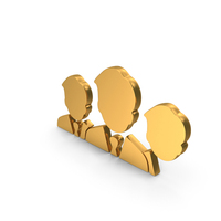 Gold User Leadership Group Symbol PNG & PSD Images