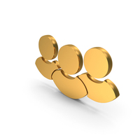 Gold User Leadership Group Symbol PNG & PSD Images