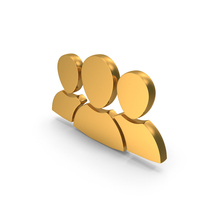 Gold User Leadership Group Symbol PNG & PSD Images