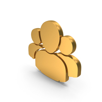 Gold User Leadership Group Symbol PNG & PSD Images