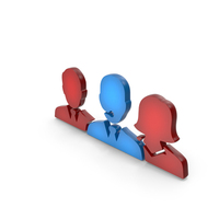 Red & Blue User Group Leadership Symbol PNG & PSD Images