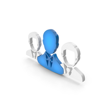 Blue & White User Group Leadership Symbol PNG & PSD Images
