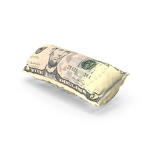 Inflated 5 Dollar Bill PNG & PSD Images