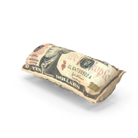 Inflated 10 Dollar Bill PNG & PSD Images