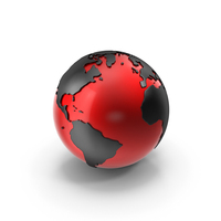 Red & Black Globe PNG & PSD Images