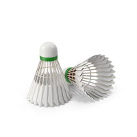 Green Badminton Shuttlecocks PNG & PSD Images