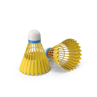Yellow Badminton Shuttlecocks PNG & PSD Images