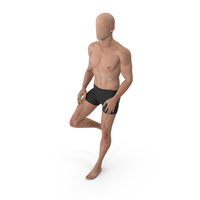 Male Base Body Skin Leaning Against the Wall PNG & PSD Images