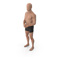 Male Base Body Skin Crossed Hands in Front PNG & PSD Images