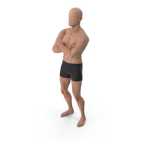 Male Base Body Skin Crossed Arms PNG & PSD Images