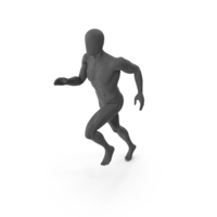Male Base Body Gray Running PNG & PSD Images