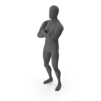 Male Base Body Gray Crossed Arms PNG & PSD Images