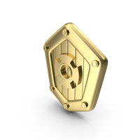 Gold Cute Little Shield PNG & PSD Images