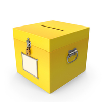 Yellow Ballot Box PNG & PSD Images