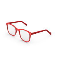 Red Eyeglasses PNG & PSD Images