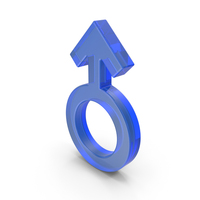 Blue Glass Male Icon PNG & PSD Images
