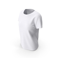 Female T-Shirt Dropped Shoulder Scoop Collar Short Sleeve PNG & PSD Images