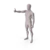 Male Base Body Gray Positive Gesture PNG & PSD Images