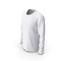 Male T-Shirt Dropped Shoulder Round Collar Long Sleeve PNG & PSD Images