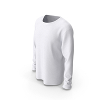 Male T-Shirt Dropped Shoulder Scoop Collar Long Sleeve PNG & PSD Images