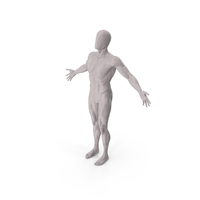 Male Base Body Gray Arms Outstretched PNG & PSD Images