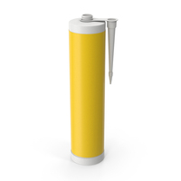 Silicone Sealant Tube Yellow PNG & PSD Images
