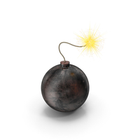 Pirate Bomb With A Lit Fuse PNG & PSD Images