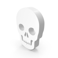 White Halloween Skull Symbol PNG & PSD Images