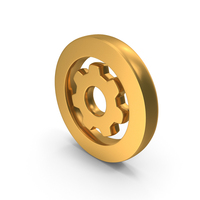 Gold Setting Circular Symbol PNG & PSD Images