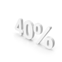 40 Percent White PNG & PSD Images