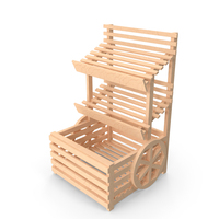 Bakery Display (Bread Rack) Type A2 PNG & PSD Images
