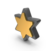 Web Button Shape Star Favourite Gold PNG & PSD Images