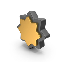 Black & Gold Favorite Star Symbol PNG & PSD Images