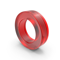 Red Thick Glass Ring PNG & PSD Images