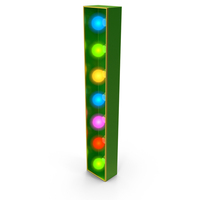 Christmas Color Light Letter I PNG & PSD Images