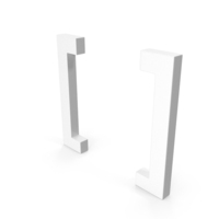 SQUARE BRACKET ICON WHITE PNG & PSD Images