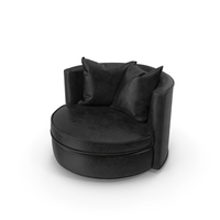 Leather Armchair Black PNG & PSD Images