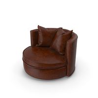 Leather Armchair Brown PNG & PSD Images