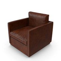 Leather Armchair Brown PNG & PSD Images