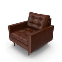 Leather Armchair Brown PNG & PSD Images
