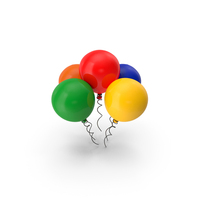 Colored Balloons PNG & PSD Images