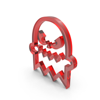 CARTOON GHOST ICON GLASS PNG & PSD Images