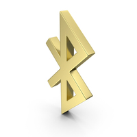 BLUETOOTH ICON GOLD PNG & PSD Images