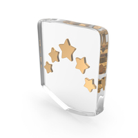 Five Star Glass Symbol PNG & PSD Images