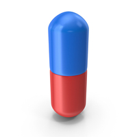 Blue & Red Capsule PNG & PSD Images