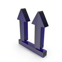 Purple Glass This Side Up Symbol PNG & PSD Images