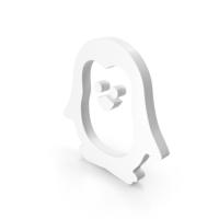 White Penguin Symbol PNG & PSD Images
