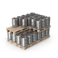 Wooden Pallets Of Beer Kegs PNG & PSD Images