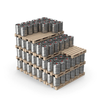Wooden Pallets Of Beer Kegs PNG & PSD Images