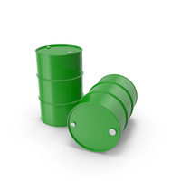 Green Barrels PNG & PSD Images
